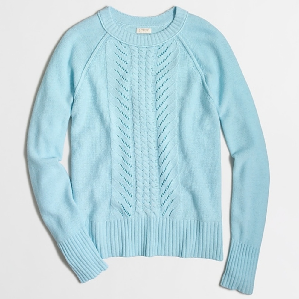 J Crew Wool Cable Knit Sweater